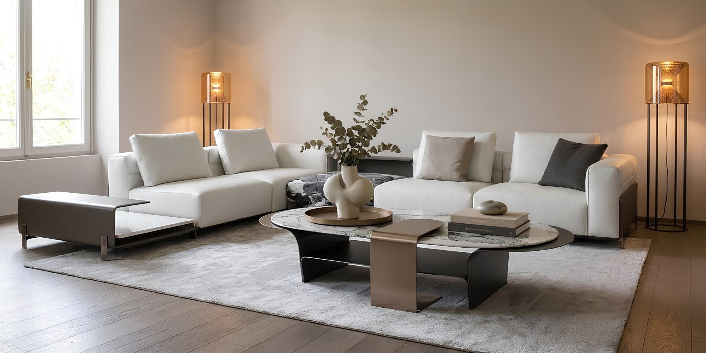 GC-018 Modular Leather Sofa System