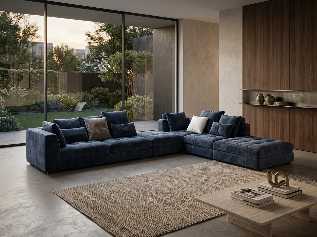 GC-008 Tufted Velvet Sofa